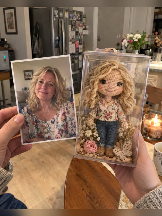 A Little You in Yarn – Custom Handmade Crochet Doll