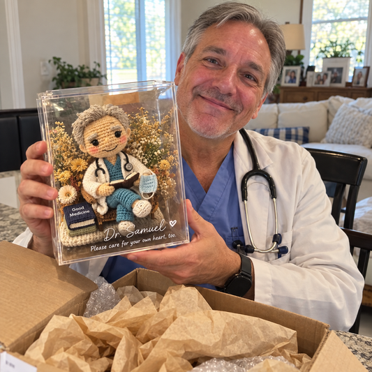 Custom Crochet Doctor Doll from Photo | Doctor Gift