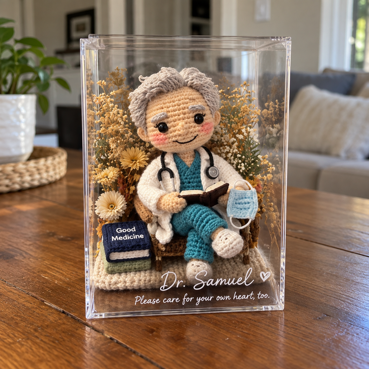 Custom Crochet Doctor Doll from Photo | Doctor Gift